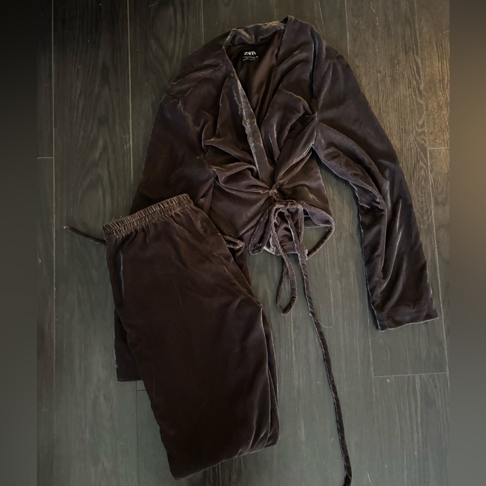 DARK PURPLE VELVET SET